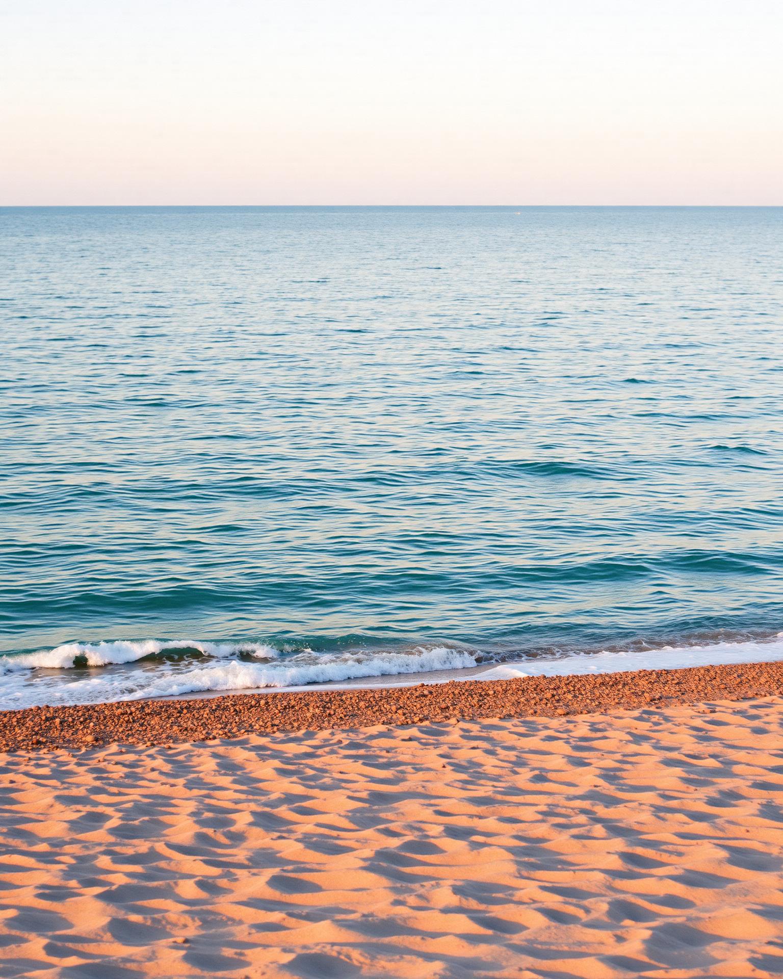 Mediterranean coast at Fiumicino Mare